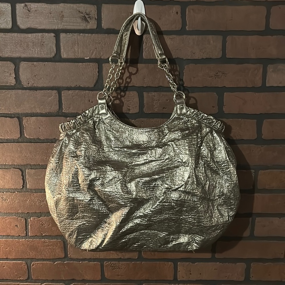 Bisou Bisou Michelle Bohbot silver handbag